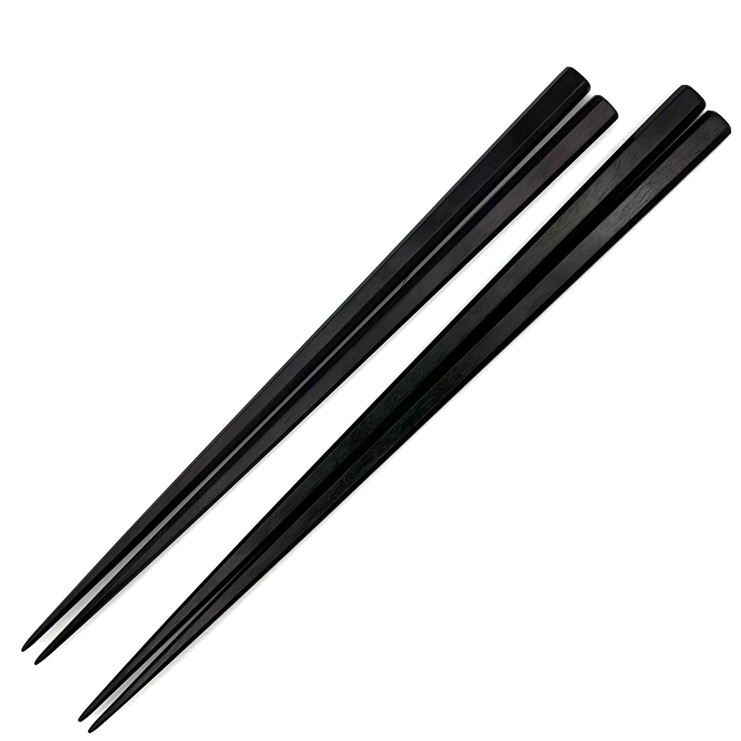 Edo-Karaki Oval Macassar Ebony Pair Chopsticks