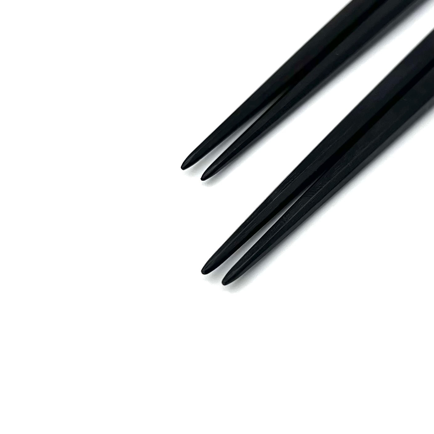 Edo-Karaki Oval Macassar Ebony Pair Chopsticks
