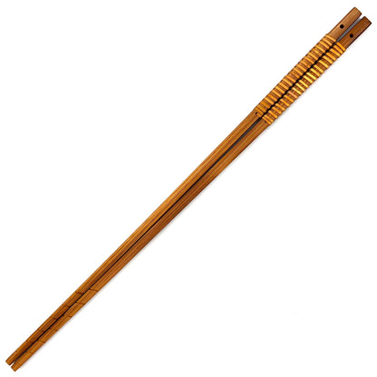 Satsuma Bamboo – Smoked Bamboo Cooking Chopsticks with Woven Rattan Grip