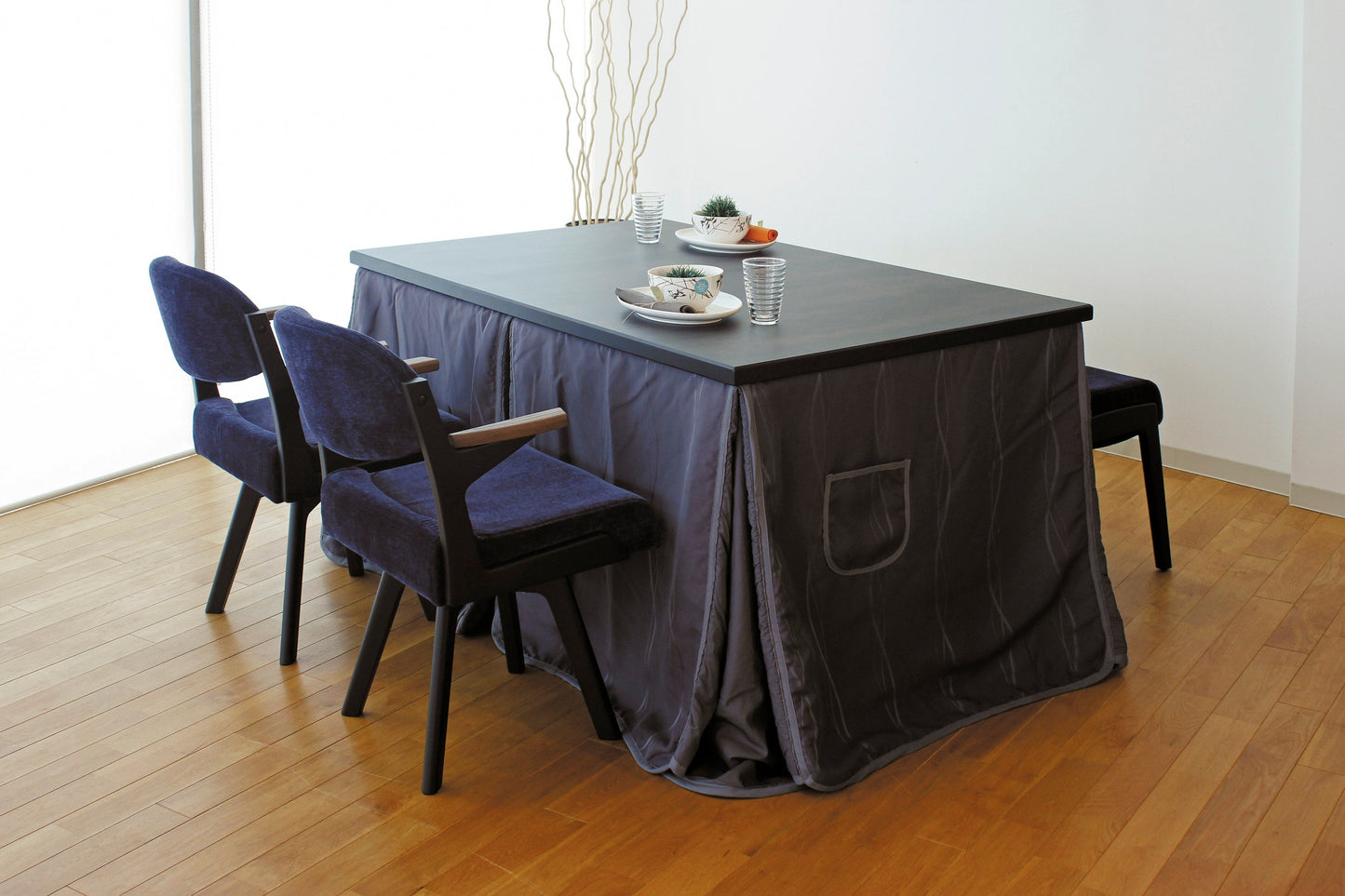 Dining heated table - Supremo Kotatu (59x35inch) - Melamine Top