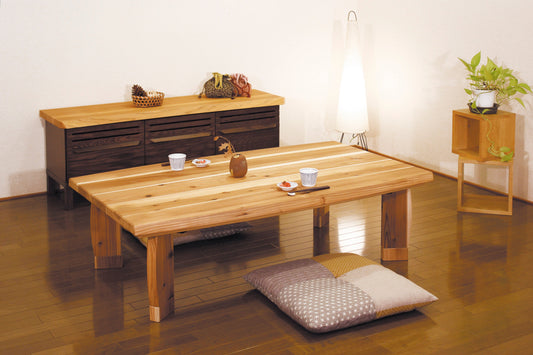 Japanese Solid Cedar Wood Heated Kotatsu - Sugina
