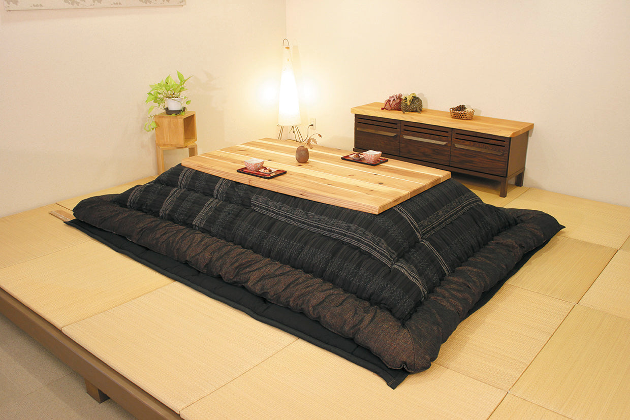 Japanese Solid Cedar Wood Heated Kotatsu - Sugina