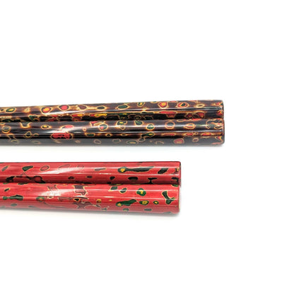 Tsugaru-Nuri Kara-Nuri Lacquered Pair Chopsticks(Engravable)