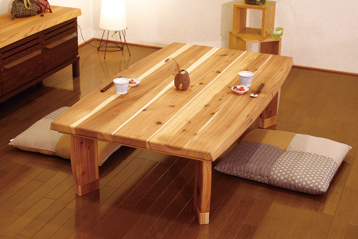 Japanese Solid Cedar Wood Heated Kotatsu - Sugina